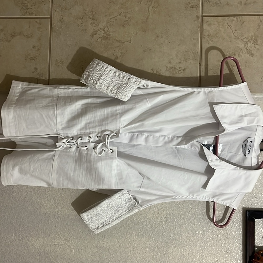 Bebe Elegant White Blouse - Picture 6 of 6